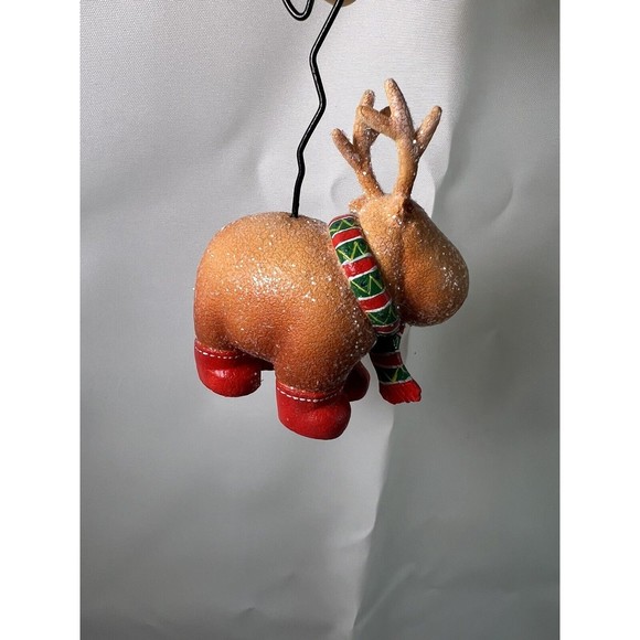 Set Of 3 Vintage Retired‎ Department 56 Ornaments Snowman Reindeer RARE - Picture 5 of 10